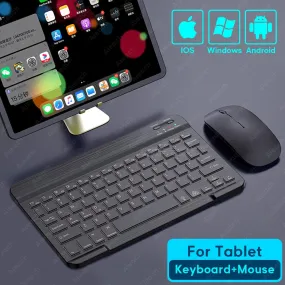 Tablet Wireless Keyboard For iPad Samsung Xiaomi Huawei Teclado Bluetooth-compatible Keyboard and Mouse For iOS Android Windows