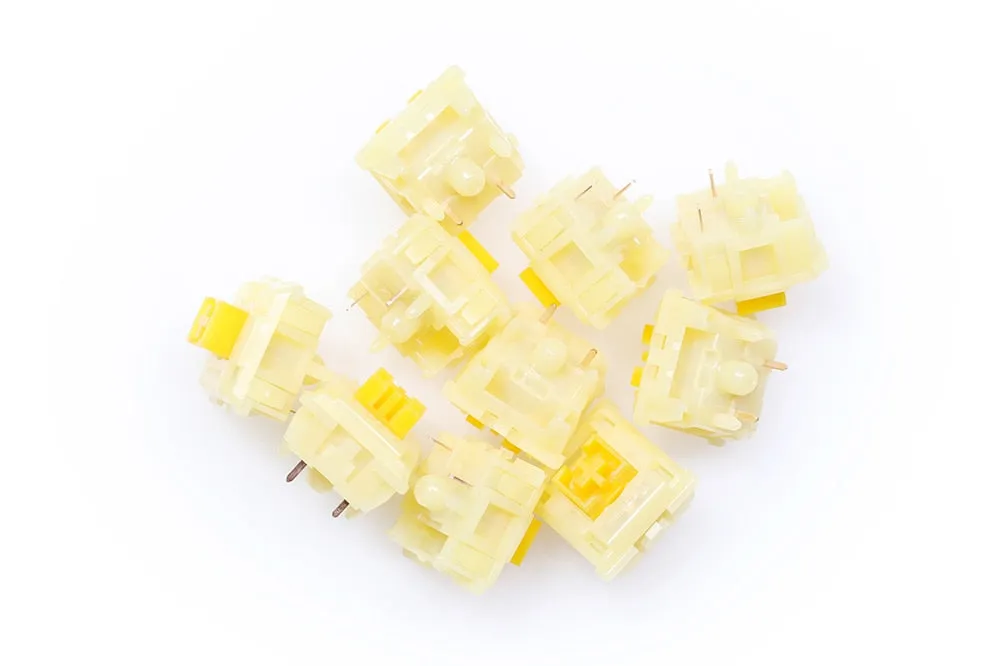 TECSEE Medium Linear Tactile Switch 5pin RGB SMD 63.5g Middle switch for mechanical keyboard POM Selected Spring