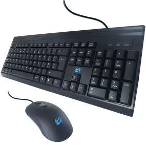 Usb Uk Layout Keyboard And Mouse Blk