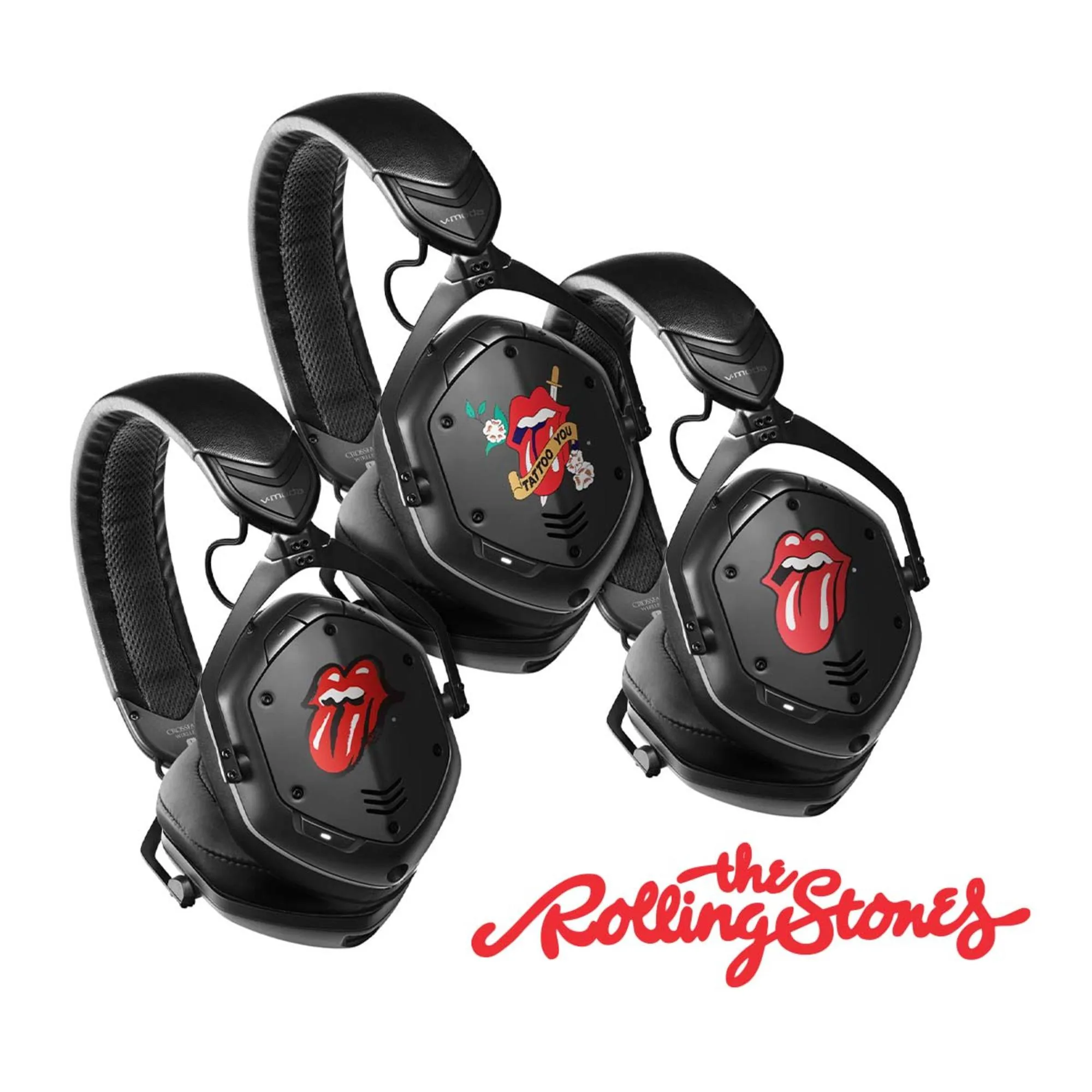 V-Moda x Rolling Stones Crossfade 2  Bluetooth Wireless Over-Ear Headphones, Tattoo You