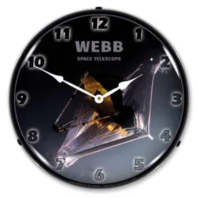 Webb Telescope Backlit LED Clock