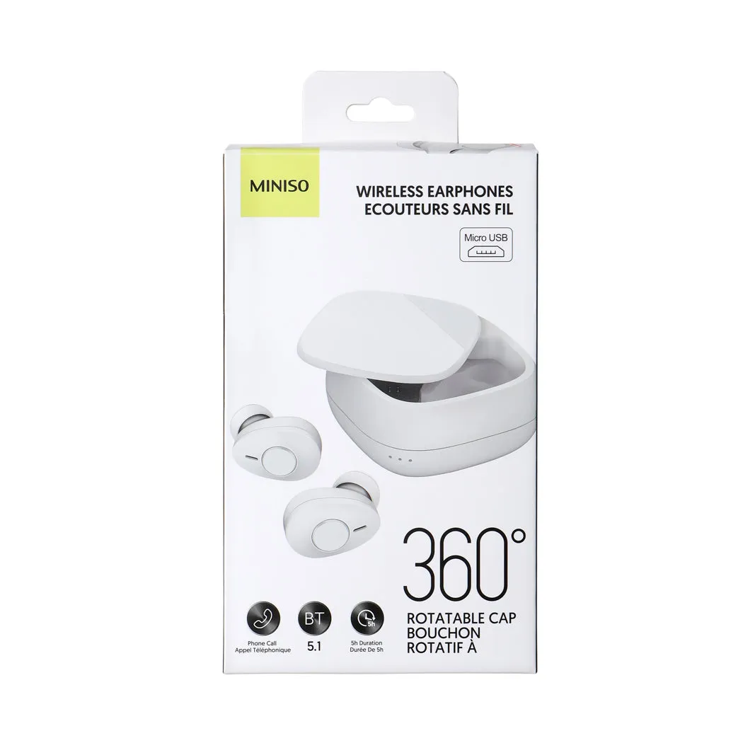 Wireless Earphones M1 (White)