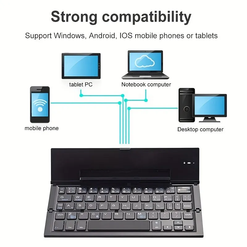 Wireless Folding Keyboard Numeric Keypad For IOS Android Windows For Ipad Tablet Portable Mini Keyboard