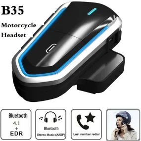 Wireless Motorcycle Helmet Earphone B35