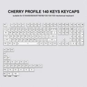 Womier Clear Translucent Cherry Profile Keycap Full Set (140-Key 2 Colors)