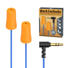 WorkGuard - Hearprotek Hearing Protection & 29db Noise Isolation Industrial Working Foam Earbuds Headphones