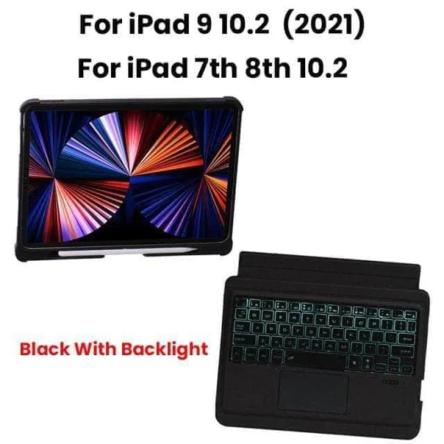 Xumu iPad 9 10.2 Backlight Detachable Magic Keyboard Case