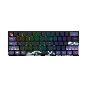 XVX M61 Kanagawa Hot-swappable 61 Keys Wired/Wireless Mechanical Keyboard