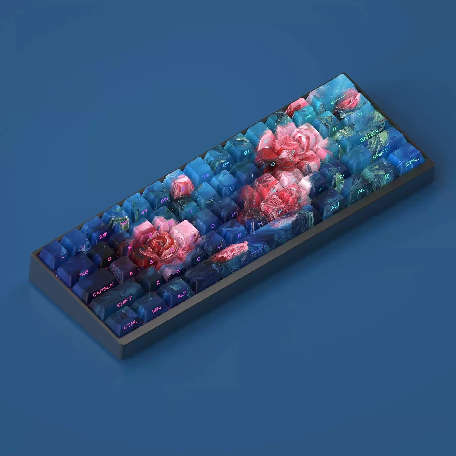 XVX  Rose Garden Cherry Profile Side-Print Dye-sub PBT Keycap Set (130-Key)