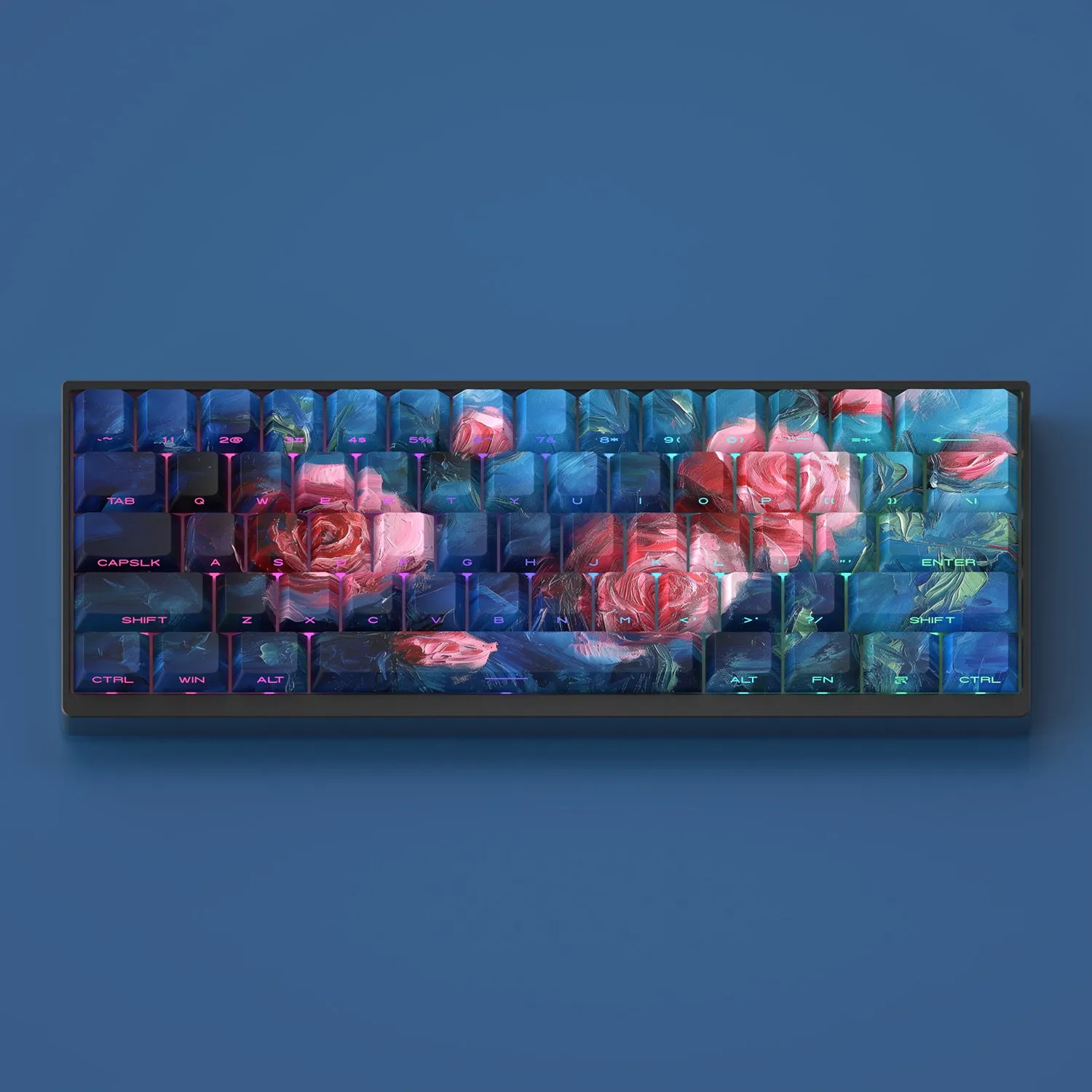 XVX  Rose Garden Cherry Profile Side-Print Dye-sub PBT Keycap Set (130-Key)