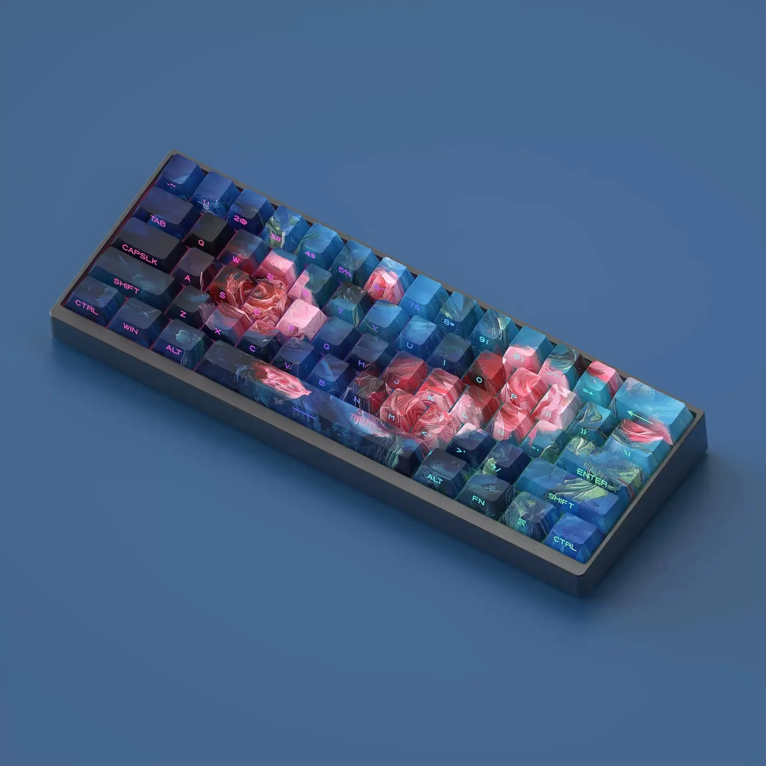 XVX  Rose Garden Cherry Profile Side-Print Dye-sub PBT Keycap Set (130-Key)