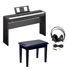 Yamaha P45B 88-key Digital Piano Complete Home Bundle