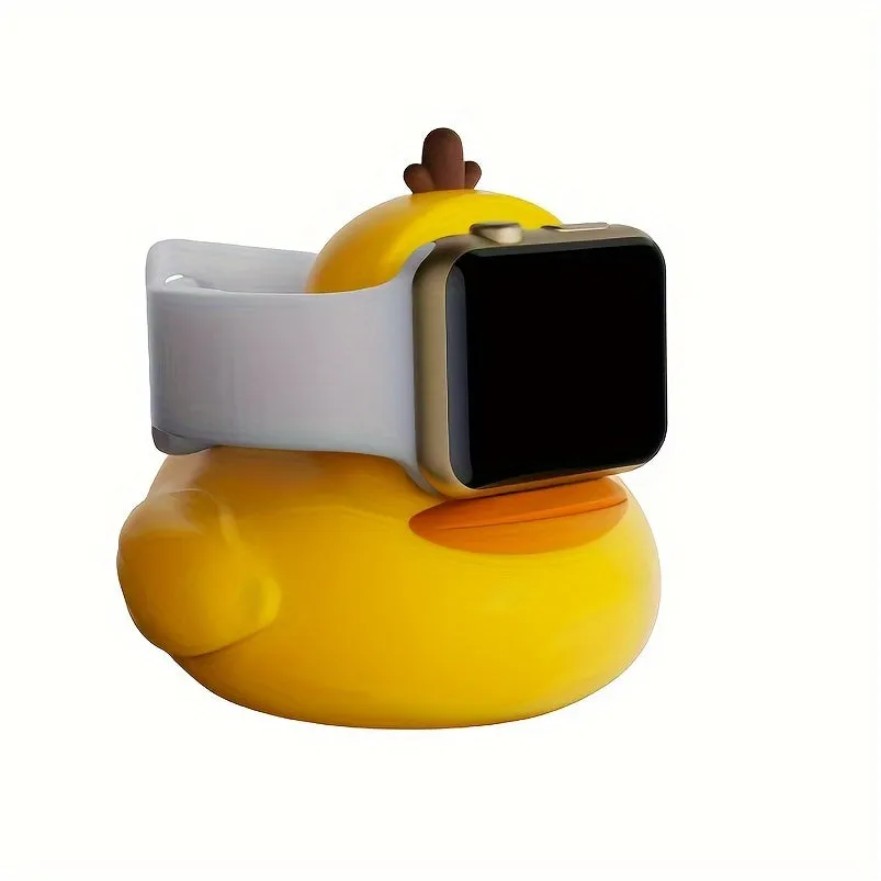 Yellow Duck Creative Desktop Charging Stand, Durable Silicone Watch Charger Stand - Compatible With All Series Nightstand Modes