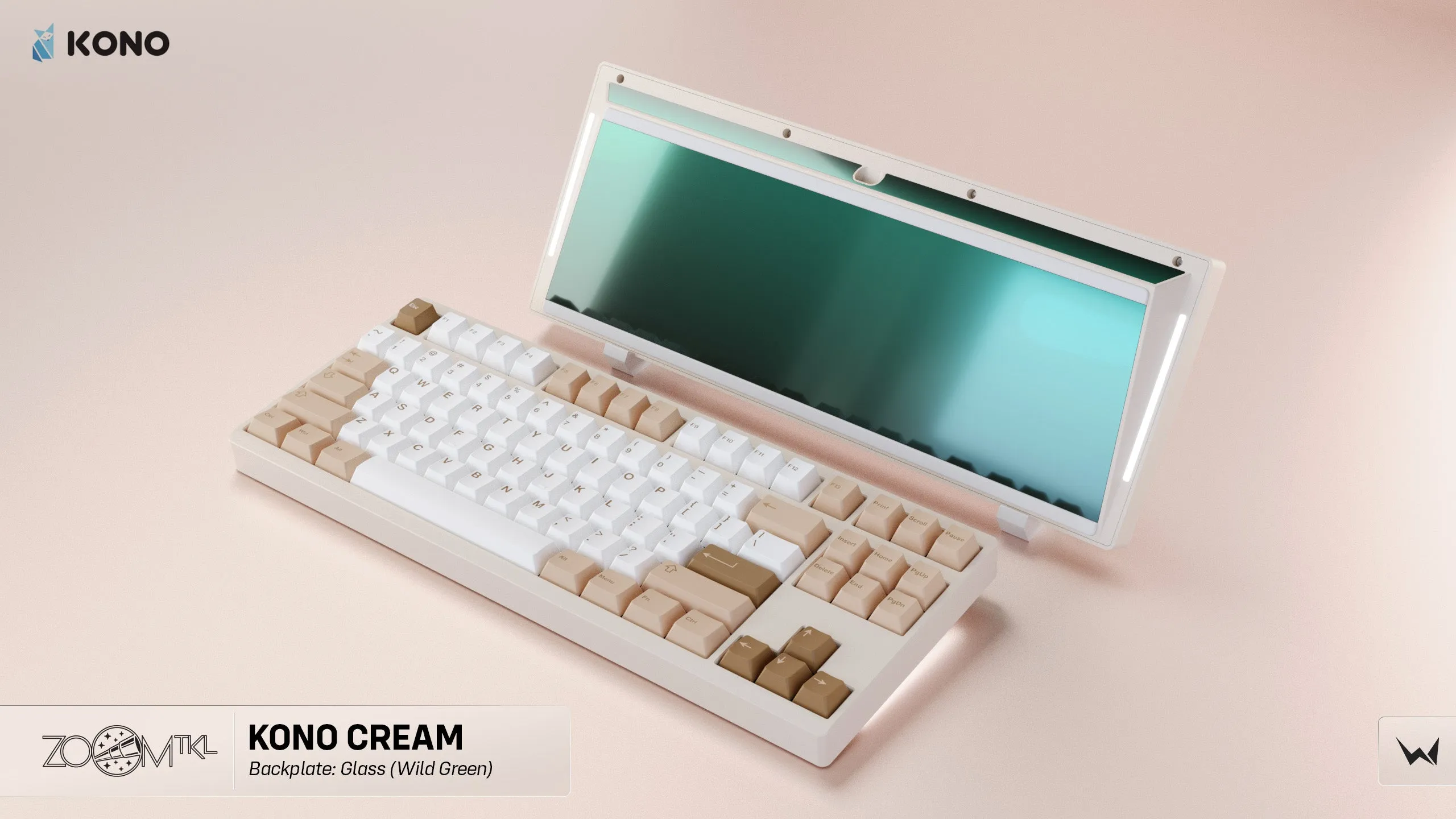 Zoom TKL Essential Edition - Cream Mechanical Keyboard Kit (Kono Exclusive Color)