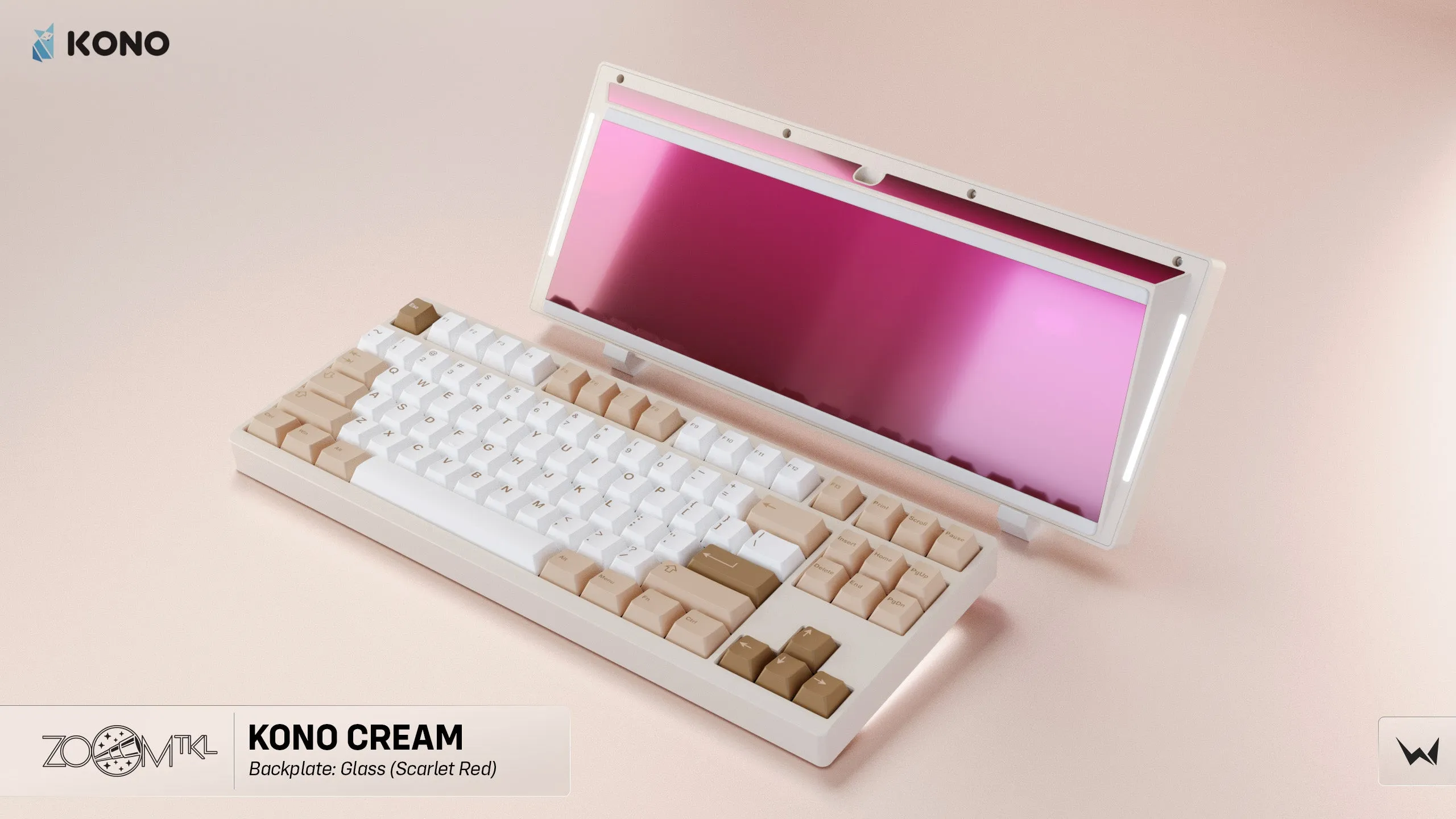 Zoom TKL Essential Edition - Cream Mechanical Keyboard Kit (Kono Exclusive Color)