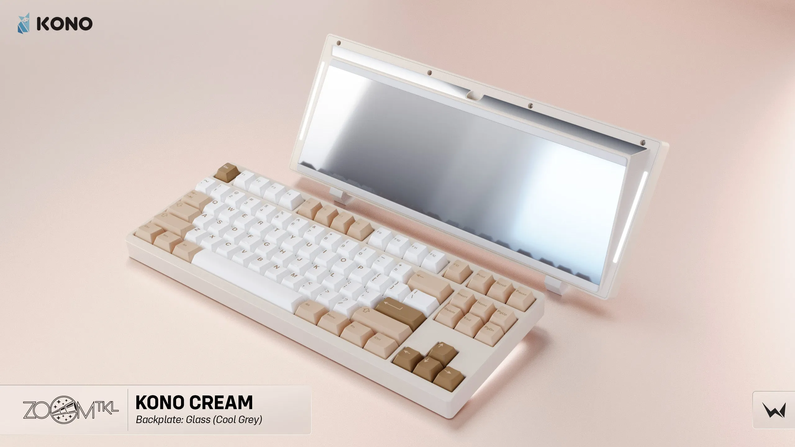 Zoom TKL Essential Edition - Cream Mechanical Keyboard Kit (Kono Exclusive Color)