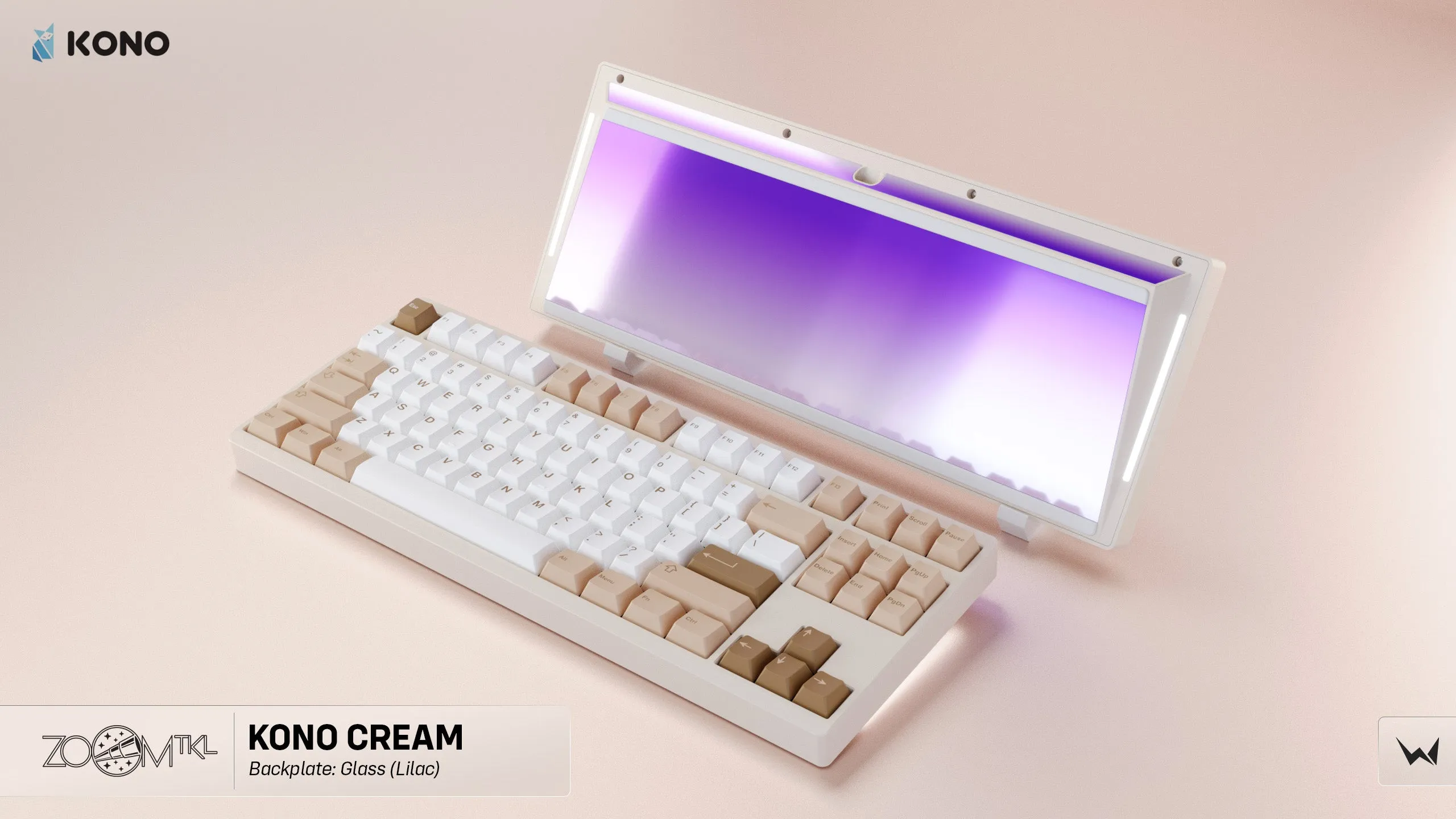 Zoom TKL Essential Edition - Cream Mechanical Keyboard Kit (Kono Exclusive Color)