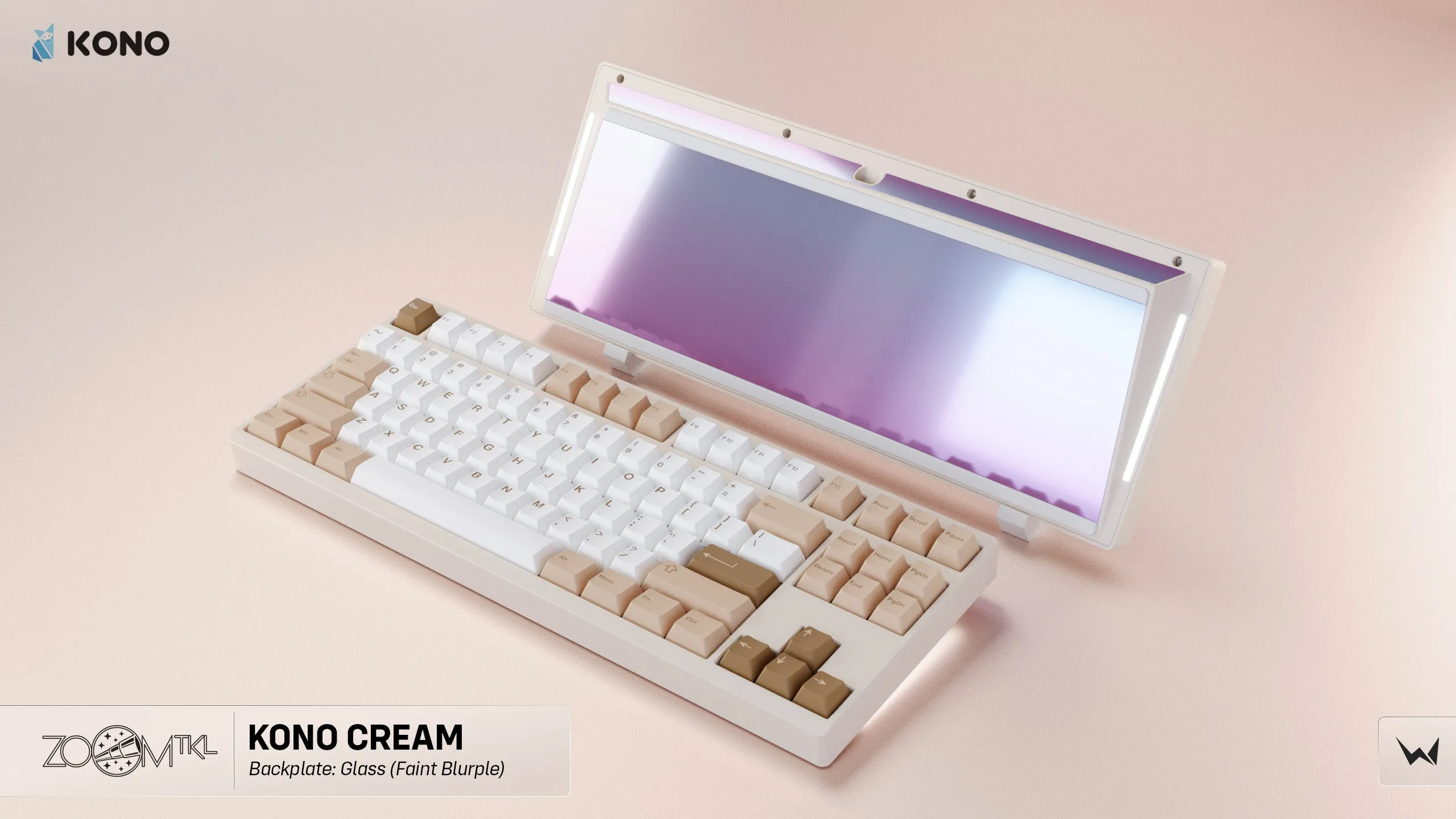 Zoom TKL Essential Edition - Cream Mechanical Keyboard Kit (Kono Exclusive Color)