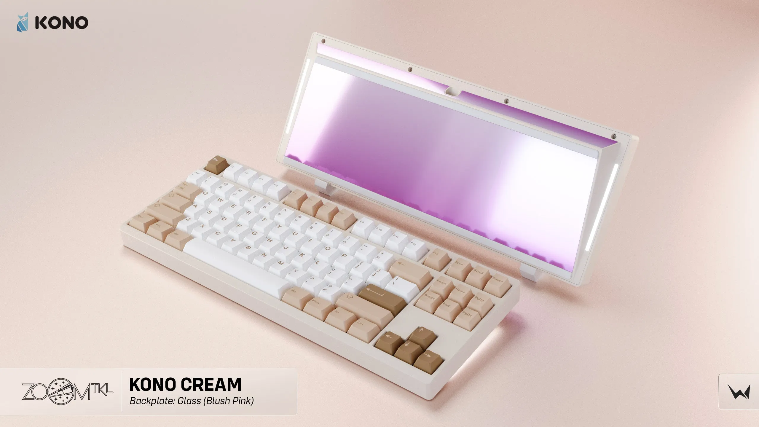 Zoom TKL Essential Edition - Cream Mechanical Keyboard Kit (Kono Exclusive Color)