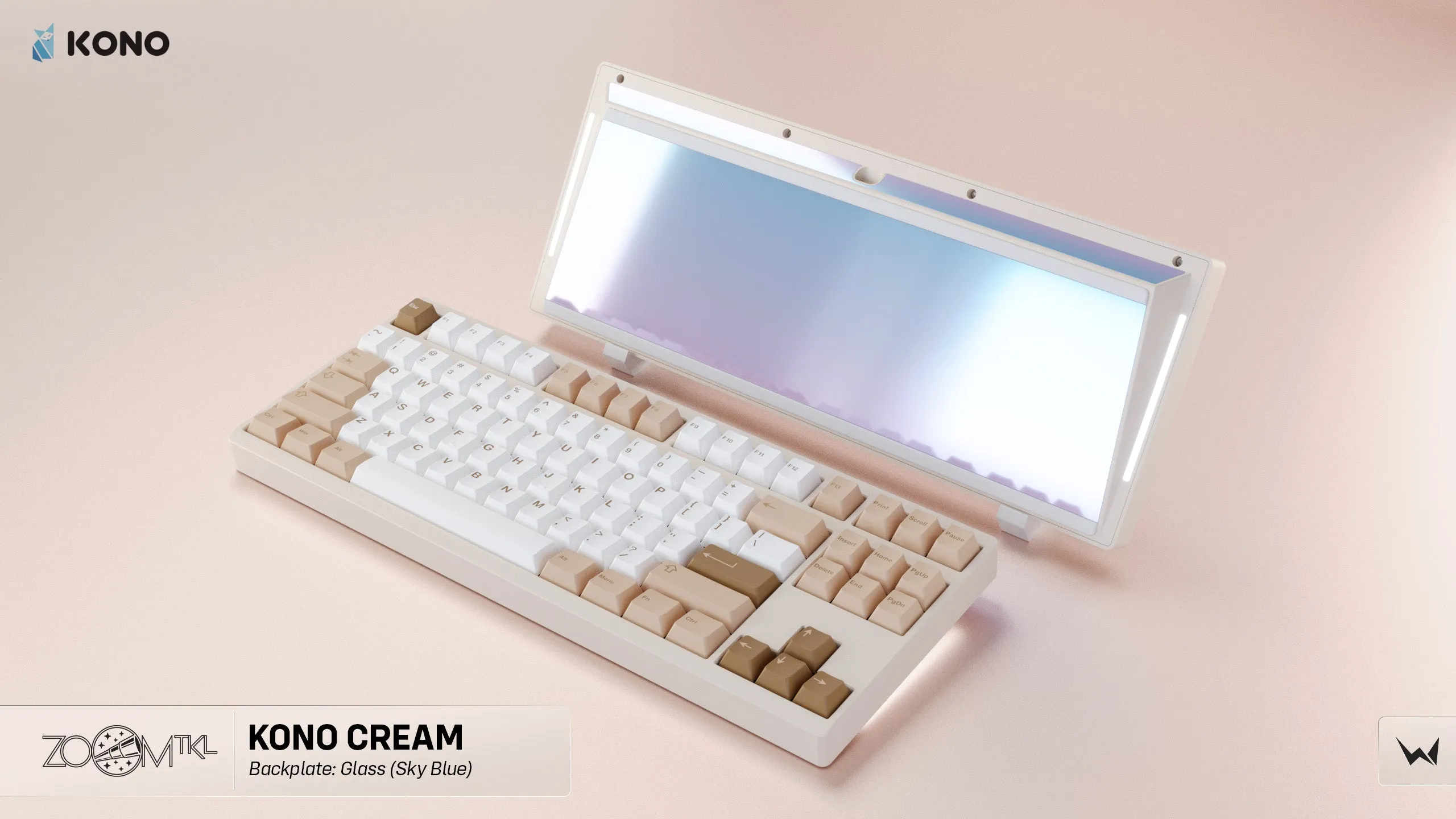 Zoom TKL Essential Edition - Cream Mechanical Keyboard Kit (Kono Exclusive Color)