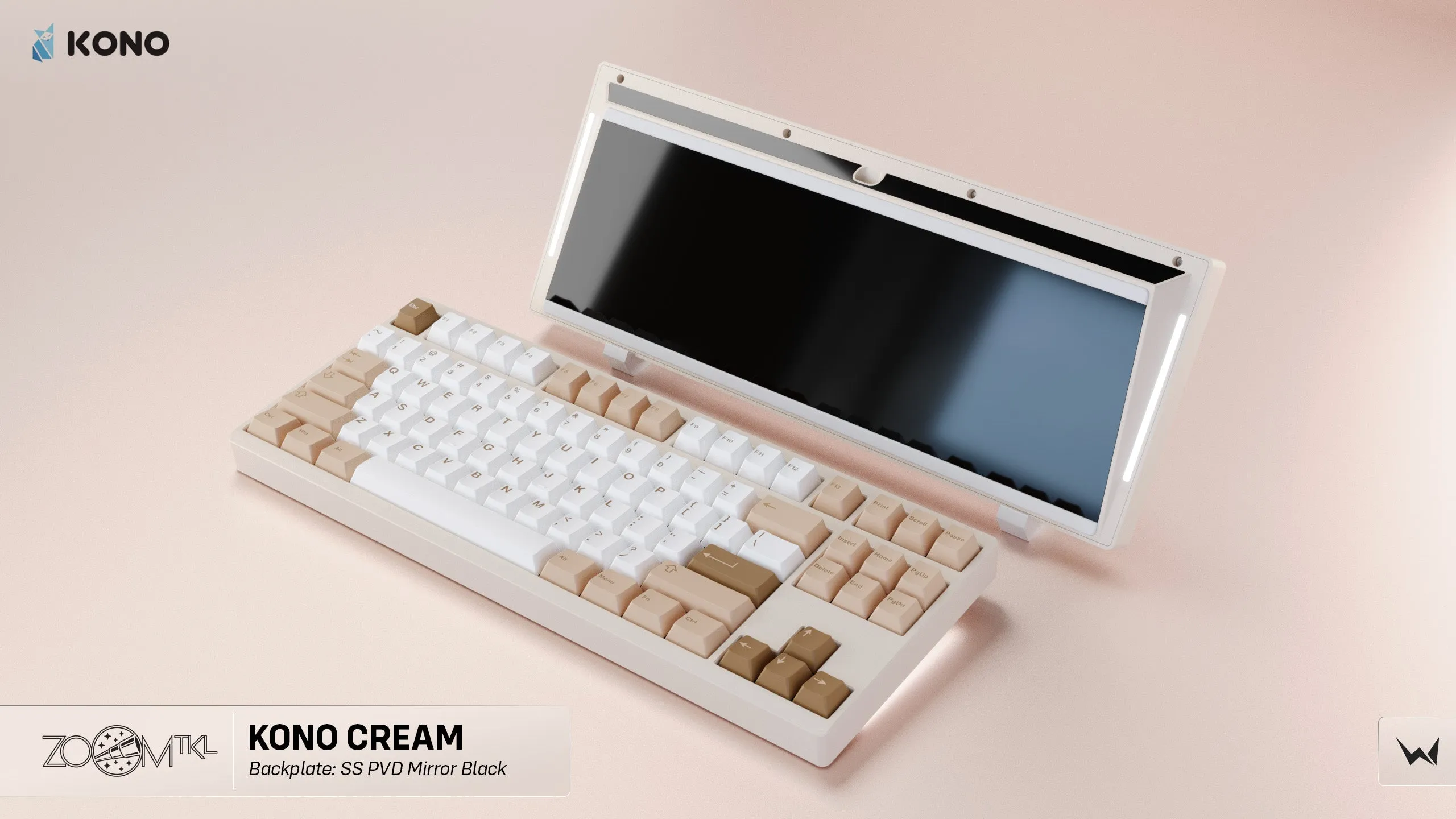 Zoom TKL Essential Edition - Cream Mechanical Keyboard Kit (Kono Exclusive Color)