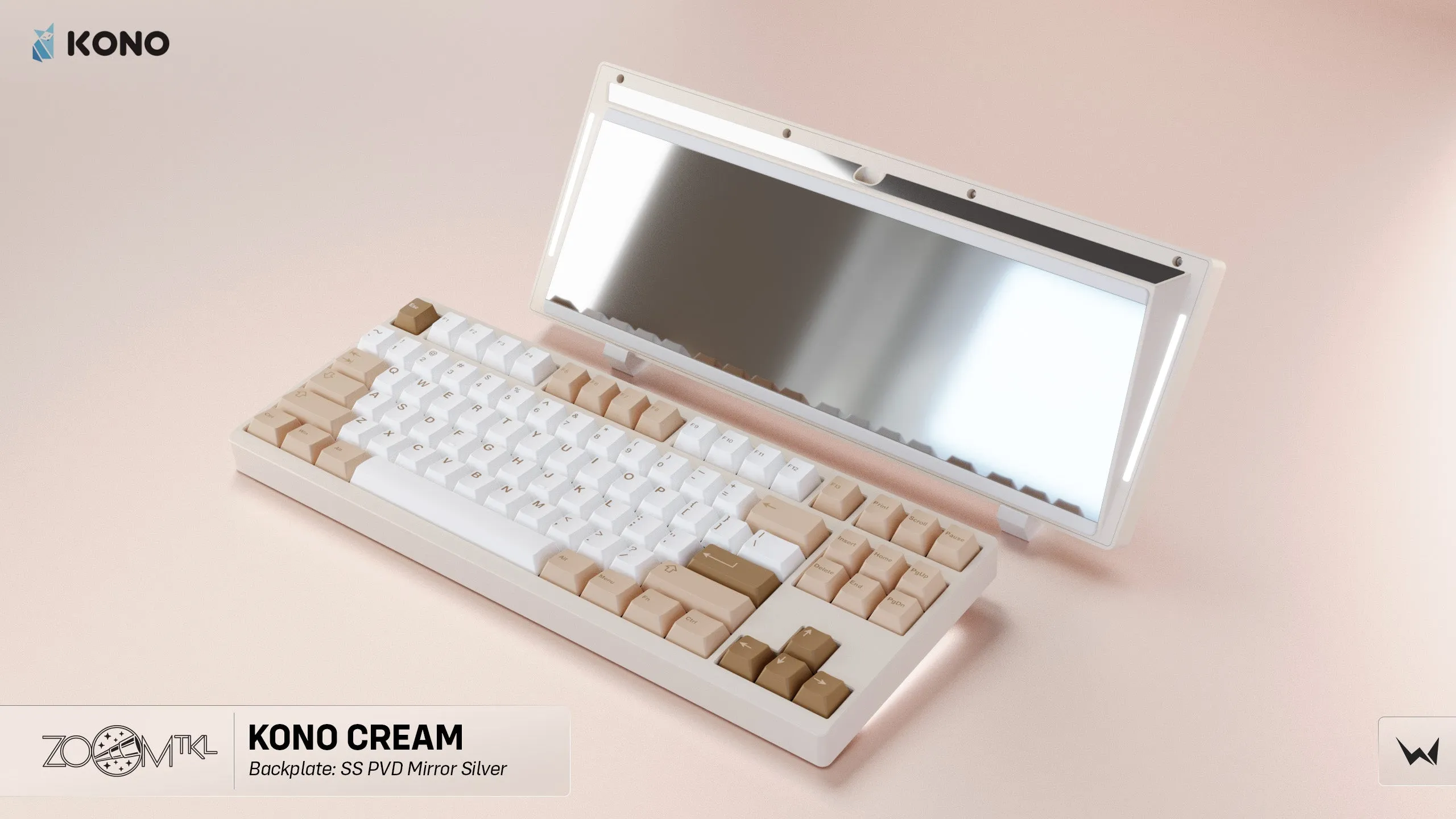 Zoom TKL Essential Edition - Cream Mechanical Keyboard Kit (Kono Exclusive Color)